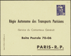 N° 886 E1 (N2f) 15f M. De Gandon RATP 1951 Qualité:  Cote: 300  € - Other & Unclassified