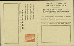 N° 885 L2a 12f M. De Gandon Carte Postale De Service Qualité:  Cote: 450  € - Otros & Sin Clasificación