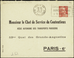 N° 813 M3b 15f Gandon "M.le Chef De Service Du Contentieux" Qualité: OBL Cote: 225  € - Other & Unclassified