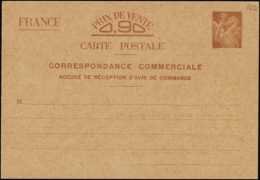 N° 654 Iris Sans Valeur CP4 Correspondance Commerciale Qualité:  Cote: 150  € - Otros & Sin Clasificación