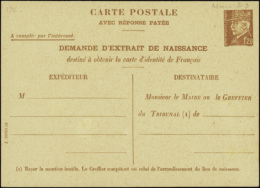 N° 515 CPRP3  1f20+1f20 Pétain Demande Extrait De Naissance Qualité:  Cote: 400  € - Otros & Sin Clasificación
