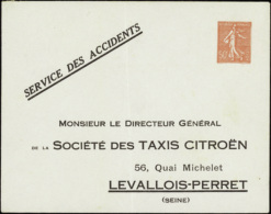 N° 199 (D9d) 50c Semeuse Lignée "Taxis Citroën" Qualité:  Cote: 600  € - Other & Unclassified