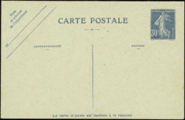 N° 192 (N5) CPRP1  30c Semeuse Bleu Carton Bleu Clair (erreur) Qualité:  Cote: 1500  € - Other & Unclassified