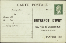 N° 170 CP1  10c Pasteur Entrepôt D'Ivry (trous D'épingle 1 Coté) Qualité:  Cote: 1500&nbs - Other & Unclassified