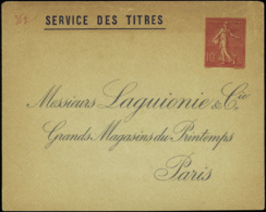 N° 129 A17f 10c Semeuse Lignée "Laguionie & Cie" Qualité:  Cote: 600  € - Other & Unclassified