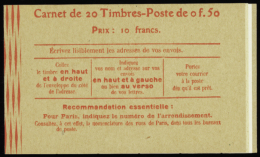 N° 199 C48  50c Semeuse Lignée (avec Numéro) Qualité: ** Cote: 170  € - Otros & Sin Clasificación