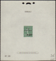 N° 247 Epr. D'essai De Surcharge Caisse D'amortissement N°35 Qualité:  Cote: .....  € - Otros & Sin Clasificación