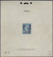 N° 246 Epr. D'essai De Surcharge Caisse D'amortissement N°2 Qualité:  Cote: .....  € - Otros & Sin Clasificación