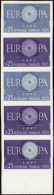 N° 1266 Europa 1960 Bande De 5 Bdf Dont Multicolore Qualité: ** Cote: 575  € - Otros & Sin Clasificación