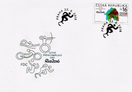 Czech Republic - 2016 - Summer Paralympic Games In Rio - FDC (first Day Cover) - FDC