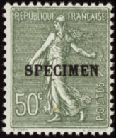 N° ON              58 "E" De Spécimen Sans Accent Qualité: ** Cote: 110  € - Otros & Sin Clasificación