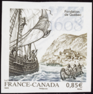 N° 4182 France-Canada Non Dentelé Légende Décalée Qualité: ** Cote: .....  & - Other & Unclassified