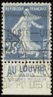 N° 140 Avec Publicité "Au Louvre" TB Qualité: OBL Cote: 70  € - Other & Unclassified