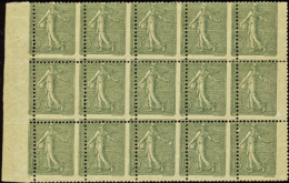 N° 130 Bloc De 15 Timbres Piquage à Cheval (pli Sur 4ex-1ex*) Qualité: ** Cote: 2340  € - Other & Unclassified