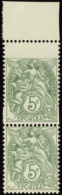 N° 111 5c Vert Variété De Piquage Qualité: ** Cote: .....  € - Otros & Sin Clasificación