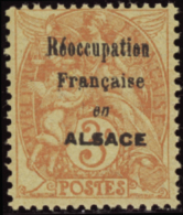 N° 109 3c Blanc Papier GC "Réoccupation Française En Alsace" Qualité: ** Cote: 700  € - Other & Unclassified