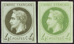 N° 27 4c  2 Essais Vert + Olive Qualité:  Cote: 70  € - Andere & Zonder Classificatie