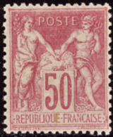 N° 104 50c Rose Qualité: * Cote: 375  € - Autres & Non Classés