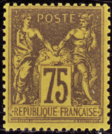 N° 99 75c Violet Sur Orange Qualité: * Cote: 375  € - Other & Unclassified
