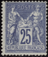 N° 79 25c Bleu Qualité: ** Cote: 750  € - Autres & Non Classés