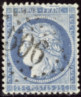 N° 60 25c Bleu Grande Cassure TB Qualité: OBL Cote: .....  € - Other & Unclassified