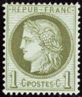 N° 50 1c Vert-olive Qualité: * Cote: 100  € - Autres & Non Classés