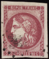 N° 49 80c Rose TB Qualité: OBL Cote: 320  € - Autres & Non Classés