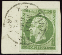 N° 12 5c Vert Obl Cachet à Date Sur Fragment TB Qualité: OBL Cote: 90  € - Autres & Non Classés