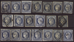 N° 4 25c Bleu 20 Timbres TB Qualité: OBL Cote: 1200  € - Andere & Zonder Classificatie