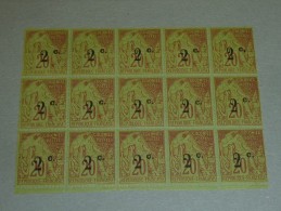 TIMBRE REUNION BLOC DE 15 TIMBRES DU N°45 "5 Du TYPE II ET 10 Du TYPE III " - Timbres France Ancienne Colonies - Nuovi