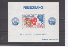 POLYNESIE Frse -  "Philexfrance 82" Exposition Philatélique.Internationale - T.P. N°3 De Tahiti - Timbre Sur Timbre - - Blocs-feuillets