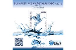 Hungary 2016. Water Worldcongress, Budapest Sheet With Animals / Water Birds / Marine Life - MNH (**) - Unused Stamps
