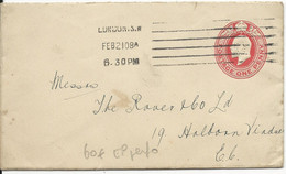 GB - 1908 - ENVELOPPE ENTIER PERFOREE (PERFIN) C.S.L A & . De LONDON - Perforadas