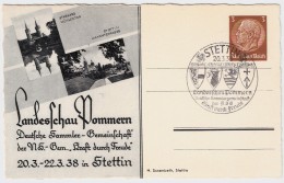 1938, Privat-GSK " STETTIN " , #6628 - Private Postwaardestukken