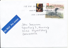 Canada Cover Sent To Denmark 4-3-2002 Topic Stamps - Cartas & Documentos