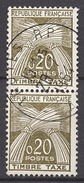 FRANCE  1960 / 1983 - PAIRE Y.T. N° 92 - OBLITERES ...FD128 - 1960-.... Gebraucht