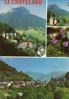 73. CPM. Savoie. Le Chatelard. Divers Aspects Du Village, Dans Les Bauges (4 Vues) - Le Chatelard