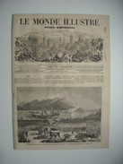 GRAVURE 1859. EMBARQUEMENT DES TROUPES ESPAGNOLES FAISANT PARTIE DE L&rsquo;EXPEDITION DU MAROC, A SAINT-SEBASTIEN, GUIP - Prints & Engravings