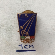 Badge (Pin) ZN004036 - Federazione Italiana Scherma (Italian Fencing Federation) FIS - Escrime