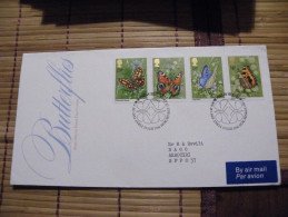 A406.FDC.  Premier Jour.Royaume-Uni. BUTTERFLIES... BUREAU EDINBURGH 1981 - Unclassified