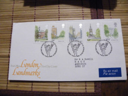 A406.FDC.  Premier Jour.Royaume-Uni. LONDON LANDMARKS... BUREAU EDINBURGH 1980 - Unclassified