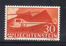 T1661 - LIECHTENSTEIN 1960 , Posta Aerea N. 34 Usato - Luchtpostzegels