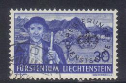 T1665 - LIECHTENSTEIN 1937 , Servizio N. 25 Usato - Dienstzegels