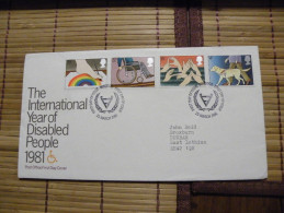 A406.FDC.  Premier Jour.Royaume-Uni. THE INTERNATIONAL YEAR OF DISABLED PEOPLE 1981.. WINDSOR 1981 - Unclassified