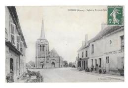 (11829-89) Chéroy - Eglise Et Route De Sens - Cheroy