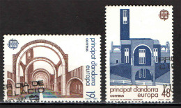 ANDORRA SPAGNOLA - 1987 - EUROPA UNITA: ARCHITETTURA MODERNA - SANTUARIO DI MERITXELL - USATI - Gebruikt