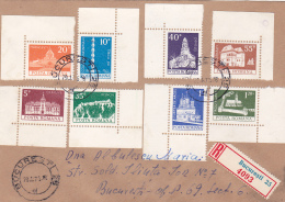 #BV540  DEFINITIVE STAMPS FULL SET  ON COVER SEND TO MAIL IN 29.01.1975 VERY RARE! ROMANIA. - Brieven En Documenten
