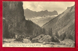 FJB-16  Chalets Du Pont De Nant Et Dents De Morcles.  Cachet 1918 - Morcles