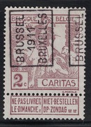 OBP/COB 1734A / 1734 Pos A 2c Montald Brussel 1911 Bruxelles LUXE - Rollini 1910-19