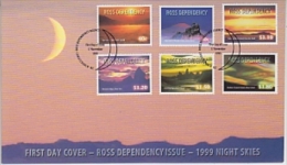 Ross Dependency 1999 Night Skies 6v On FDC (F3831) - FDC